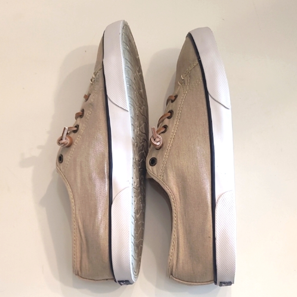 Sperry Top-Sider Crest Vibe Canvas Sneaker Barrel Ties Memory Foam Boat Shoe - Picture 12 of 17